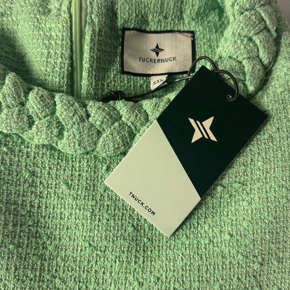 Tuckernuck NEW Palm Beach Green Tweed Retro Jackie Short Sleeve Mini Dress XXL