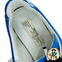 Maison Margiela Replica Patent Leather Low Top Sneaker Dazzling Blue Size 40 NIB