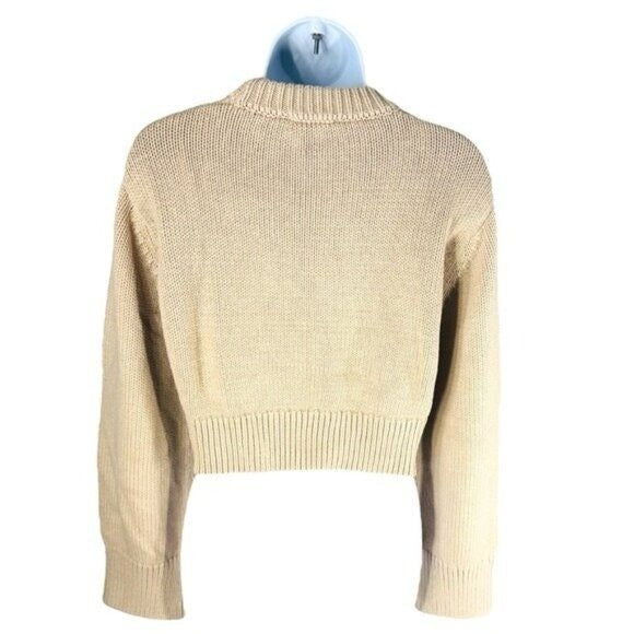 Tuckernuck | NEW Sandalwood Aiden Crewneck Cropped Cotton Knit Sweater Size XL