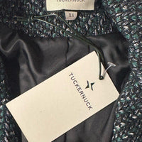Tuckernuck | NEW Basalt Tweed Windsor Blazer Jacket in Green & Black Size XS
