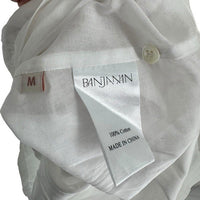 Banjanan NEW Heather Ivory Crochet Mixed Media Sleeveless Midi Dress Size M