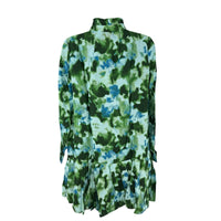 Tuckernuck NEW Deep Lagoon Tate Green Drop Waist Long Sleeve Mini Dress XS