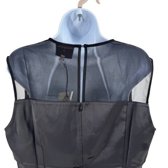 Tuckernuck NEW Black Satin Belle Sleeveless Blouse Top Size XXL