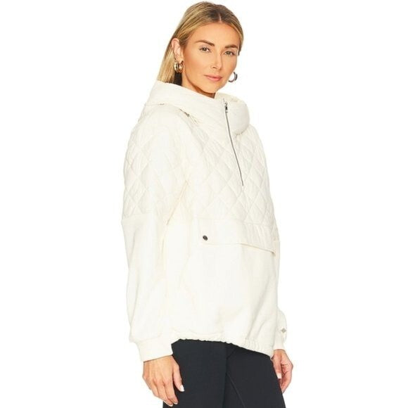 Soia & Kyo Nicolette Parka Pullover Hooded Jacket in Powder Ivory Size S