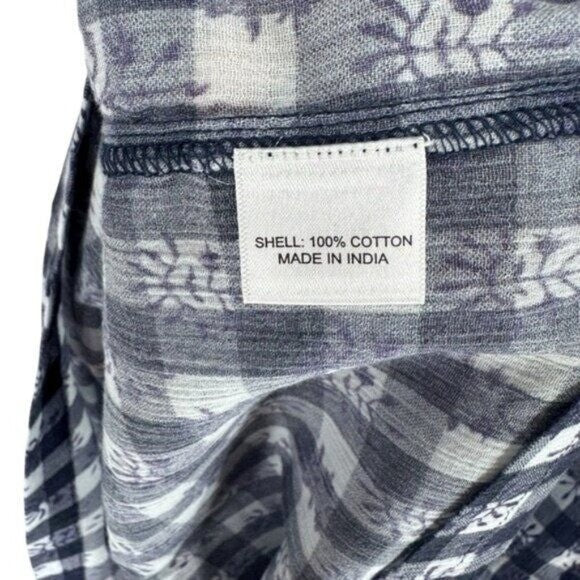 Tuckernuck NEW Tnuck Beach Embroidered Blue Check Gingham Toulon Coverup Size XS