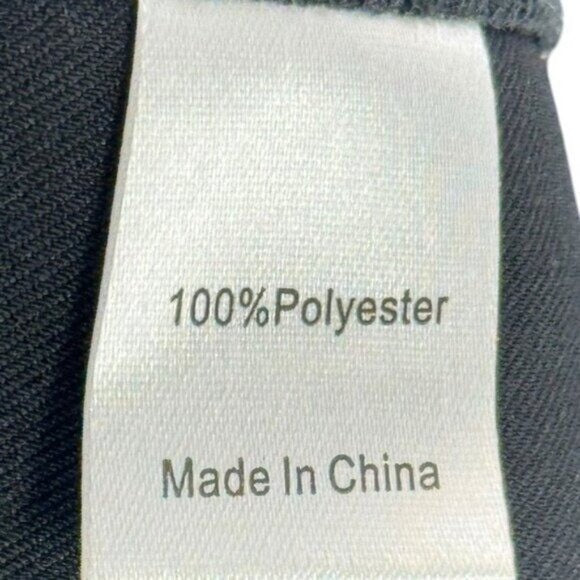 Tuckernuck NEW Black Petra Long Sleeve Gold Hammered Button Midi Dress Size L