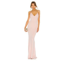 Katie May | Bambi Back Cut-Out Gown in Blush Size 8/M