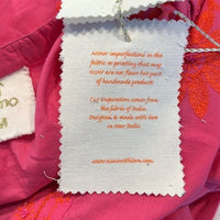 Nimo with Love NEW Pink and Orange Embroidered Sapphire Long Kaftan Size M