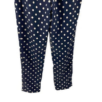 Tuckernuck | NEW Pixie Polka Dot Preppy Pleated Trouser in Navy & White Size XS