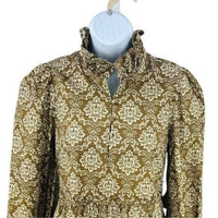 Hyacinth House | NEW Moss Printed Russell Mini Dress in Olive Size XXL