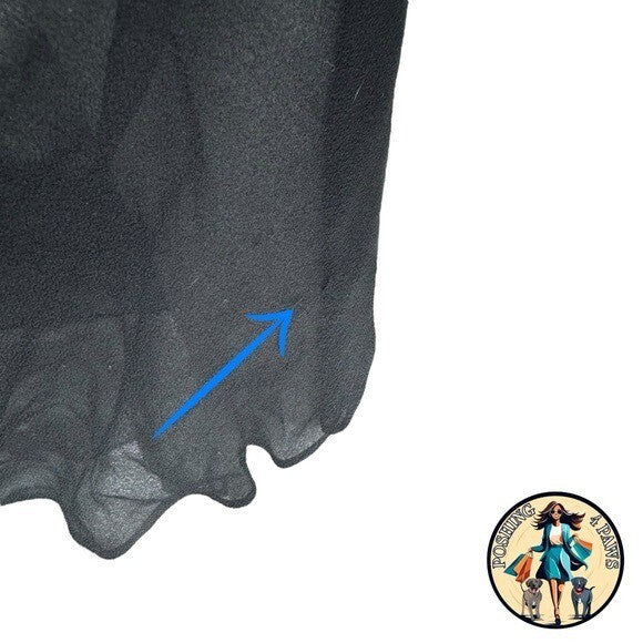 Christopher Esber Silk Formal Sheer Draped Cowl Tank Maxi Dress in Black Size 6