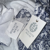 Hyacinth House NEW Navy Scroll Print Toula V Neck Sleeveless Maxi Dress Size XXL