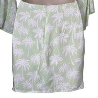 Lovers + Friends NEW Maysa Cut Out Mini Dress Palm Tree Print Size XXS