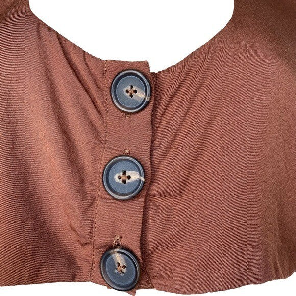 anna nata | NWT Madison Crop Top in Sepia Brown Size S