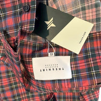 Tuckernuck The Shirt by Rochelle Behrens NEW Classic Red Plaid Icon Shirt XS