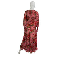 Tuckernuck NEW Pink Peony Meadows Libby Long Sleeve Maxi Dress Size XXS