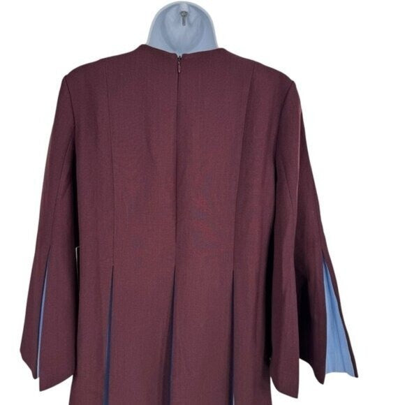 Tuckernuck NEW Merlot Griffiths Bell Long Sleeve Colorblock Mini Dress Size XS