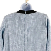 Pomander Place | NEW Coco Tweed Retro Bow Mini Dress in Light Blue Size XL