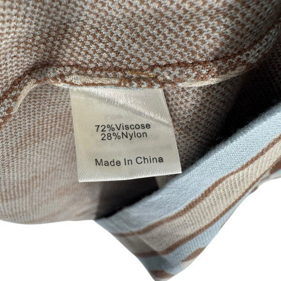 Tuckernuck NEW Tan Ocean Spray Knit Geo Marie Sleeveless Mini Dress Size XXL