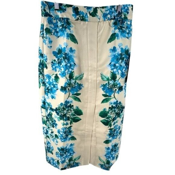Tuckernuck | NEW Water's Edge Hydrangea Kennedy Front Slit Midi Skirt Size M