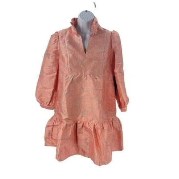 Tuckernuck NEW Bellini Fil Coupe Pink Drop Waist Formal Palmerston Dress XXL