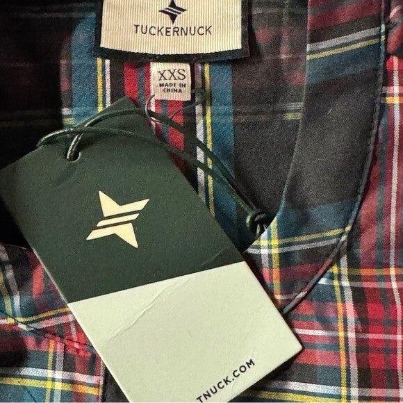 Tuckernuck | NEW Festive Plaid Tartan Royal Shirt Mini Dress Size XXS