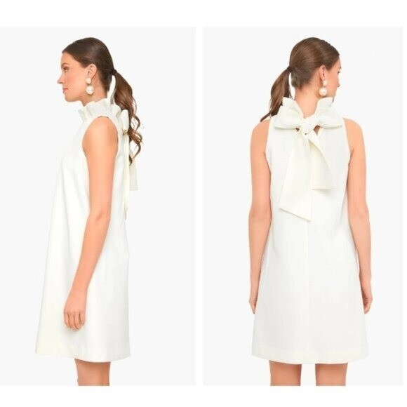 Tuckernuck NEW White Blythe Ruffle Collar Preppy Sleeveless Mini Dress Size XS
