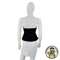 Stella McCartney Compact Knit Strapless Minimalist Bustier Top in Black Size XS