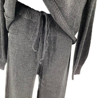 SNDYS NEW Majid Loungewear Black Two Piece Matching Set Sweater Trousers Size S