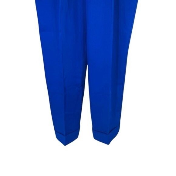 Tuckernuck NEW Sapphire Blue Duncan Pleated Straight Leg Trouser Pant Size L