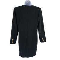 Pomander Place | NEW Black Tweed Keira Long Sleeve Mini Dress Size M