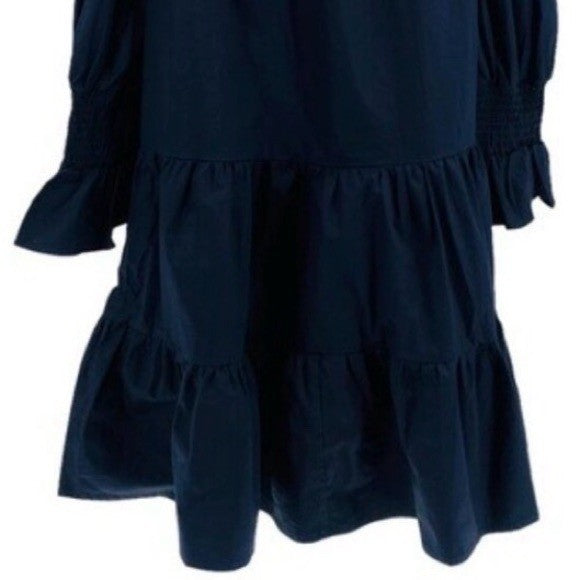 Pomander Place | NEW Navy Cotton Poplin Kenzo Mini Dress Size S