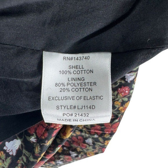 Hyacinth House NEW Black Multi Floral Spencer Long Sleeve Mini Dress Size S