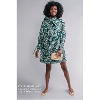 Tuckernuck NEW Green Floral Calypso Cosmos Celia Mini Dress Size M