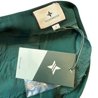 Tuckernuck NEW Green Pleated Duncan High Rise Straight Leg Trouser Pant Size 4