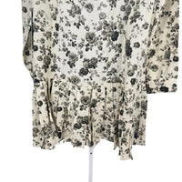 Tuckernuck NEW Faded Roses Long Sleeve Drop Waist Tate Mini Dress Size XXL