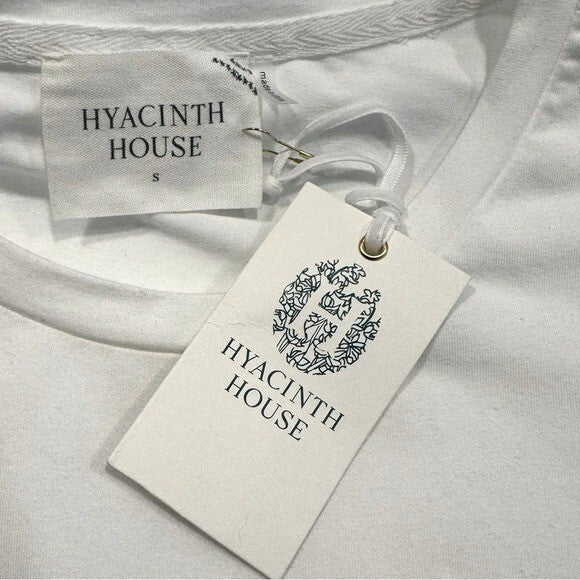 Hyacinth House | NEW White Eyelet Mollie Short Sleeve Blouse Size S
