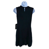 Pomander Place NEW Black Knit Adi Sleeveless A Line Classic Mini Dress Size XS
