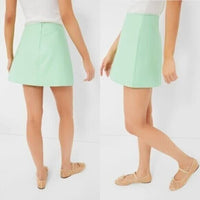 Tuckernuck NEW Mint Chip Faux Vegan Leather Meg Mini Skirt Size XL