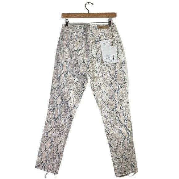 GRLFRND | NEW Karolina High Rise Ankle Jean in Snake Bite Size 28