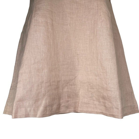 Tularosa | NEW Levy Embroidered Linen Puff Sleeve Mini Dress in Natural Size XS