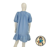 Hyacinth House NEW Light Blue Gwyn Poplin Relaxed Fit Preppy Mini Dress Size S