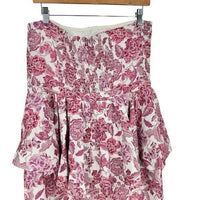 Hyacinth House NEW Rosewood Floral Roxanne Strapless Formal Midi Dress Size XL