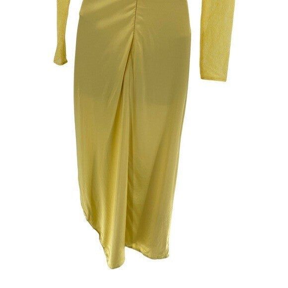 NBD | NEW Farah Midi Dress in Yellow Size XXS