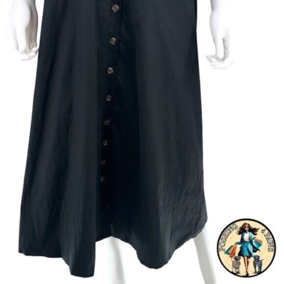 Tuckernuck | NEW Black Kate Short Sleeve Fit and Flare Maxi Dress Size XS