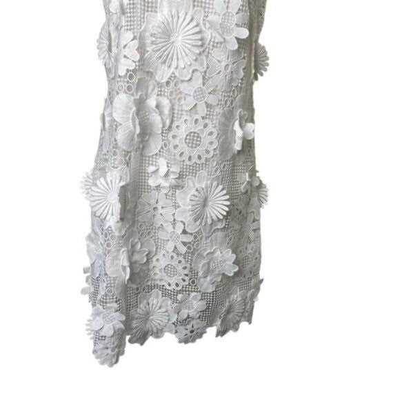 Tuckernuck | NEW Blanc White Guipure Lace Blythe Sleeveless Mini Dress Size XS