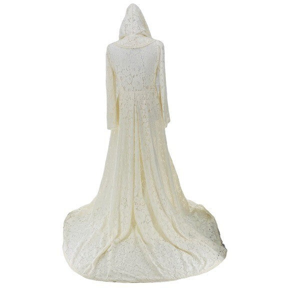 LoveShackFancy NEW Makena RARE Lace Peter Pan Cape Overcoat Ivory Womens Size S