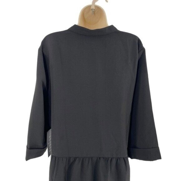 Tuckernuck | NEW Black Stretch Crepe Royal Shirt Dress Size XXXL