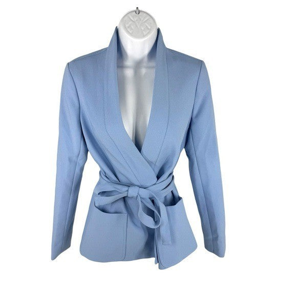 Tuckernuck NEW Cornflower Blue Gracie Wrap Blazer Size XS