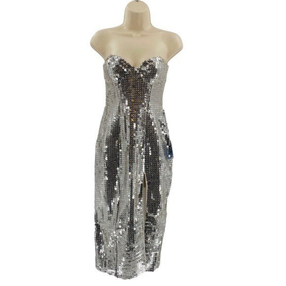 Majorelle | NEW Jovanna Strapless Metallic Bodycon Cocktail Dress Size XS